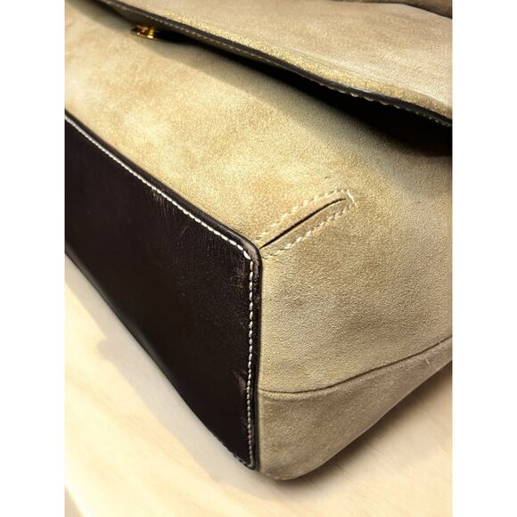 Vintage Coach 9578 Suede Crossbody Flap Bag - Picture 10 of 12